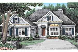 Country Exterior - Front Elevation Plan #927-926
