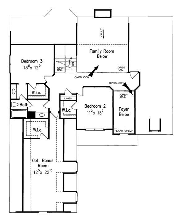 Dream House Plan - Colonial Floor Plan - Upper Floor Plan #927-900