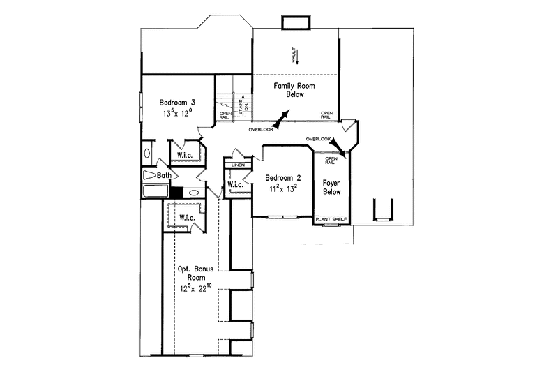 House Blueprint - Floor Plan - Upper Floor for Colonial House Plan #927-900 - 3 bed, 2.5 bath