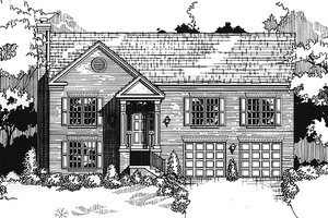 Architectural House Design - Colonial Exterior - Front Elevation Plan #953-123