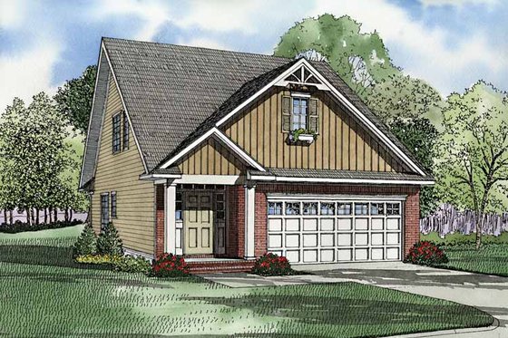 Exterior - Front Elevation 3 for Craftsman House Plan #17-3244 - 3 bed, 2.5 bath