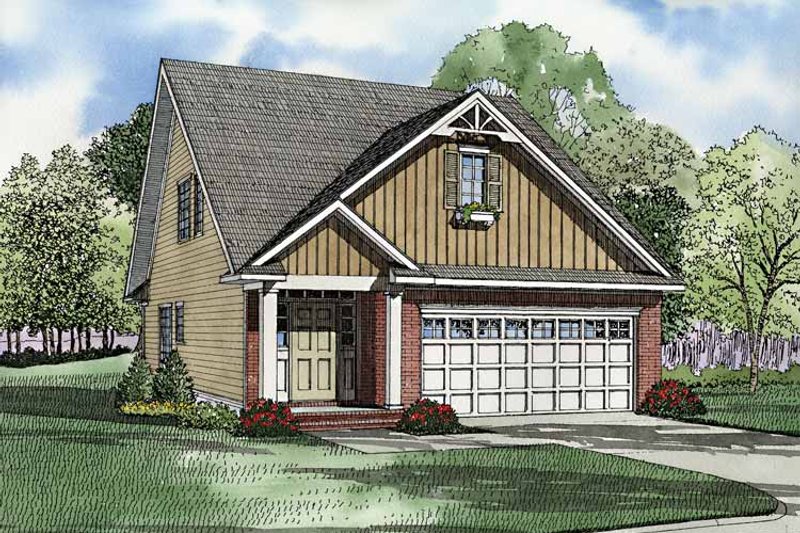 Architectural House Design - Exterior - Front Elevation 3 for Craftsman House Plan #17-3244 - 3 bed, 2.5 bath