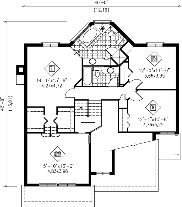 Floor Plan - Upper Floor Plan #25-2229