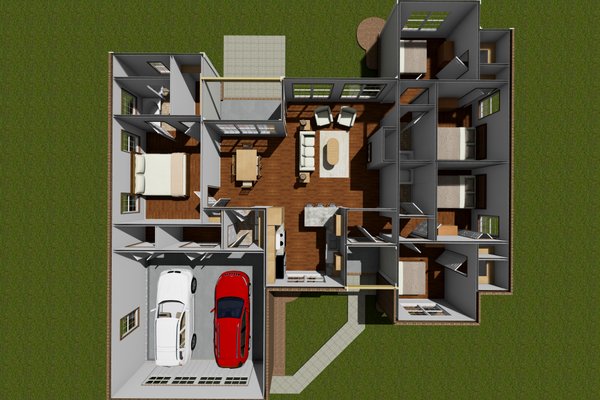 House Design - Traditional Floor Plan - Main Floor Plan #513-20