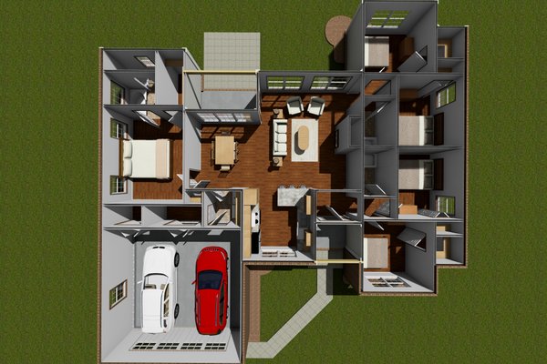Traditional Floor Plan - Main Floor Plan #513-20