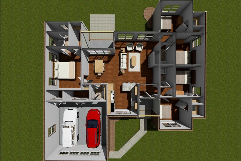 Dream House Plan - Floor Plan - Main Floor for Traditional House Plan #513-20 - 5 bed, 3 bath