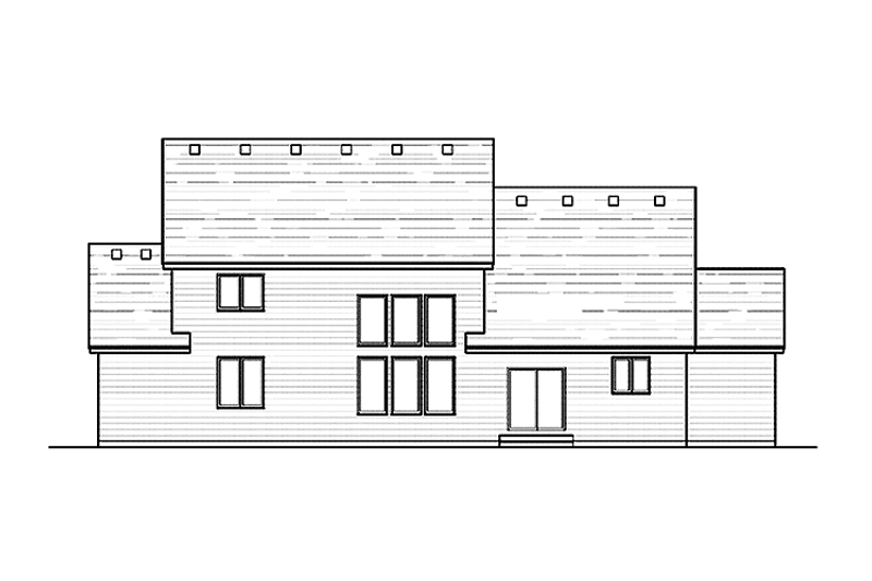 Home Plan - Exterior - Rear Elevation for Colonial House Plan #51-1020 - 4 bed, 2.5 bath