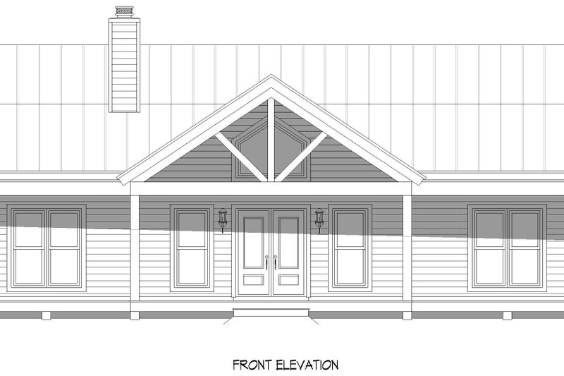 House Plan Design - Exterior - Front Elevation 3 for Country House Plan #932-590 - 2 bed, 2 bath