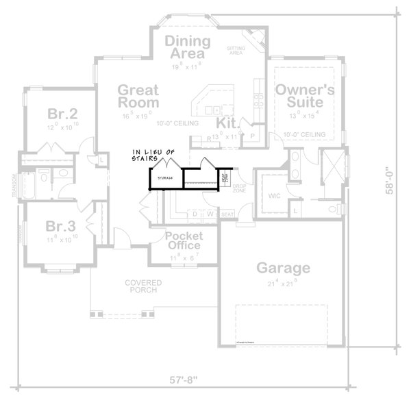 House Blueprint - Craftsman Floor Plan - Other Floor Plan #20-2329