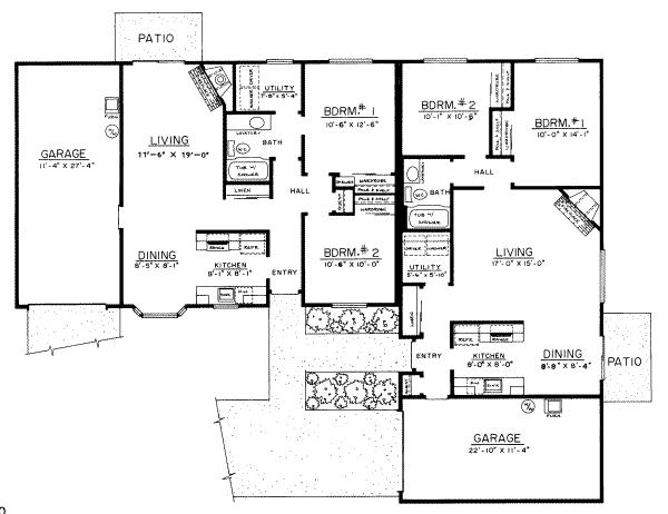 Ranch Floor Plan - Main Floor Plan #303-160