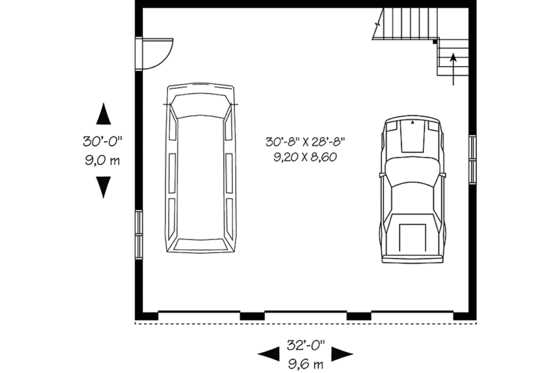 Floor Plan - Main Floor for Craftsman House Plan #23-2467, 0 bath