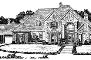 Dream House Plan - Exterior - Front Elevation for Country House Plan #310-1032 - 5 bed, 5 bath