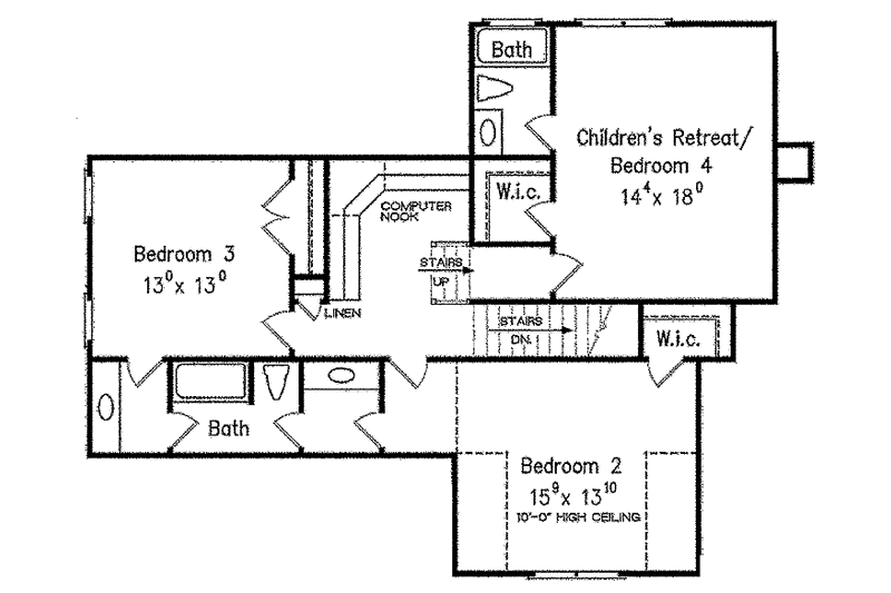 Home Plan - Floor Plan - Upper Floor for Country House Plan #927-311 - 5 bed, 4 bath