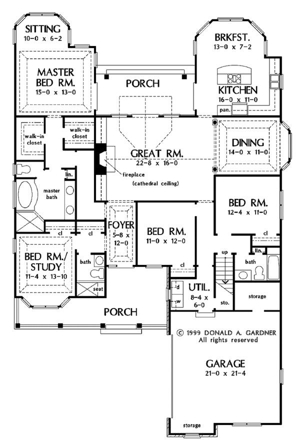 House Plan Design - Country Floor Plan - Main Floor Plan #929-751