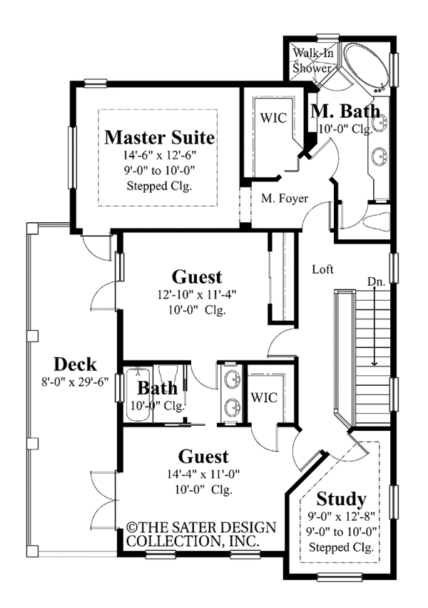 Architectural House Design - Country Floor Plan - Upper Floor Plan #930-394