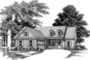 Country Style House Plan - 3 Beds 2 Baths 1439 Sq/Ft Plan #927-560 