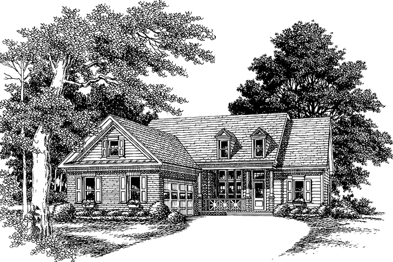 Home Plan - Exterior - Front Elevation 3 for Country House Plan #927-560 - 3 bed, 2 bath