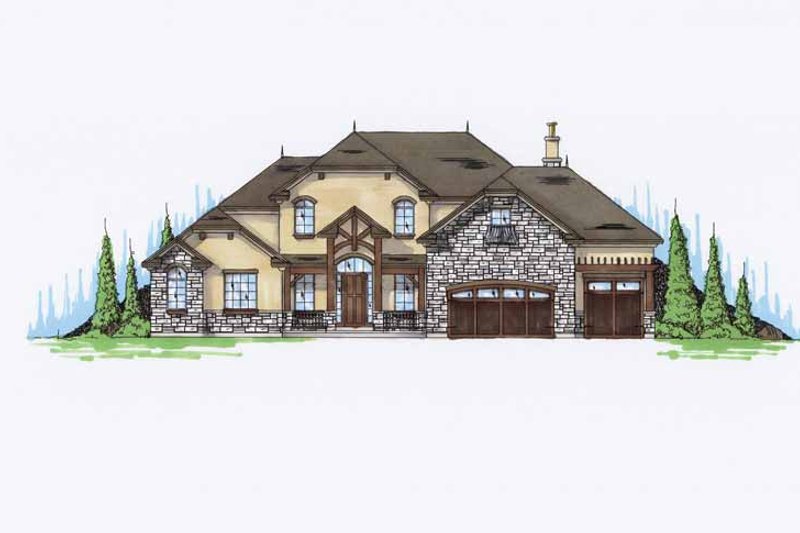 Dream House Plan - Craftsman Exterior - Front Elevation Plan #945-69