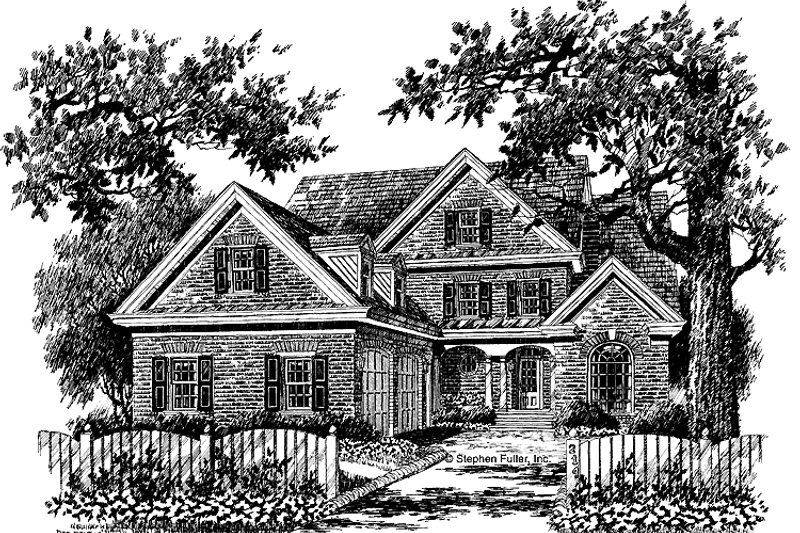 Dream House Plan - Colonial Exterior - Front Elevation Plan #429-217