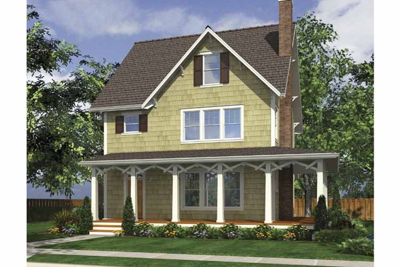 Architectural House Design - Exterior - Front Elevation 3 for Country House Plan #48-874 - 3 bed, 3.5 bath