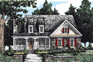 Exterior - Front Elevation 3 for Country House Plan #927-281 - 3 bed, 2 bath