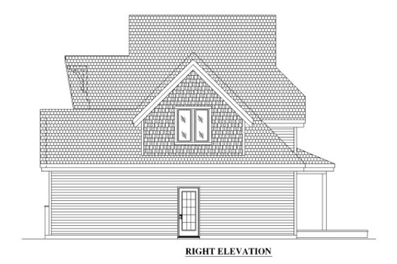Exterior - Other Elevation for Cottage House Plan #138-341 - 4 bed, 2 bath