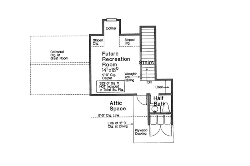 House Plan Design - Floor Plan - Other Floor for Country House Plan #310-1269 - 4 bed, 3.5 bath