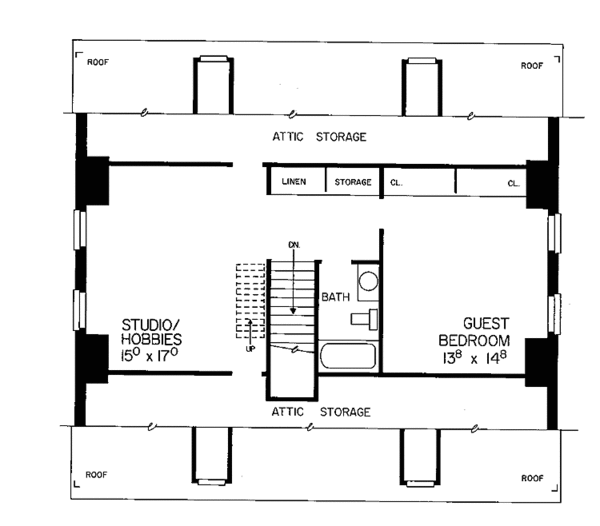 House Blueprint - Classical Floor Plan - Other Floor Plan #72-805