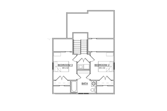 Floor Plan - Upper Floor for Craftsman House Plan #936-7 - 3 bed, 2.5 bath