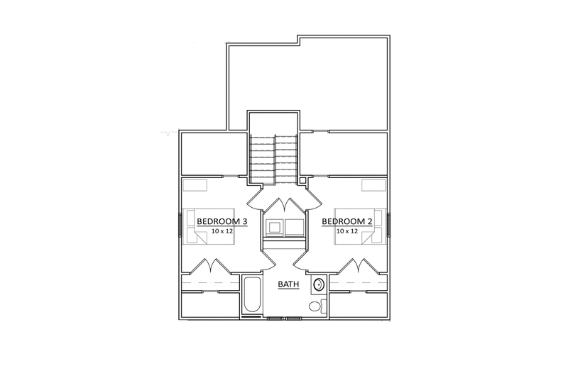 Architectural House Design - Floor Plan - Upper Floor for Craftsman House Plan #936-7 - 3 bed, 2.5 bath