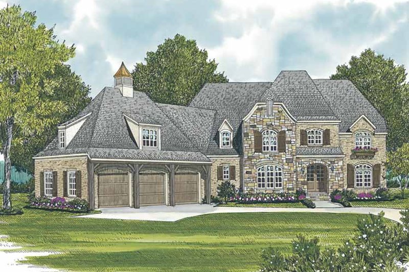 Dream House Plan - European Exterior - Front Elevation Plan #453-587
