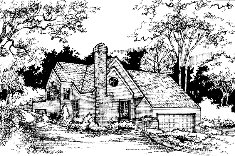 Home Plan - Exterior - Front Elevation 3 for Country House Plan #320-732 - 3 bed, 3 bath