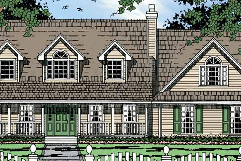 Dream House Plan - Country Exterior - Front Elevation Plan #42-690