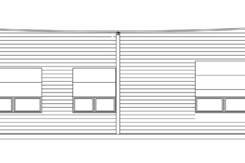 Architectural House Design - Exterior - Rear Elevation for Traditional House Plan #484-10 - 1 bed, 1 bath