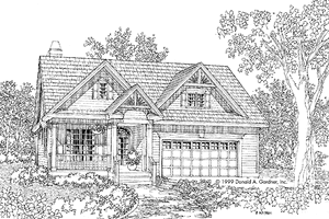 Exterior - Front Elevation 3 for Victorian House Plan #929-557 - 3 bed, 2 bath