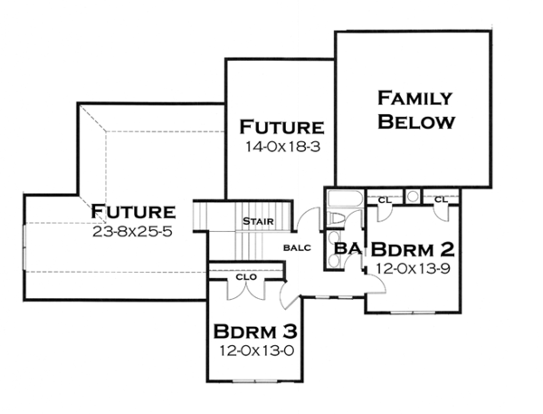Dream House Plan - Craftsman Floor Plan - Upper Floor Plan #120-248