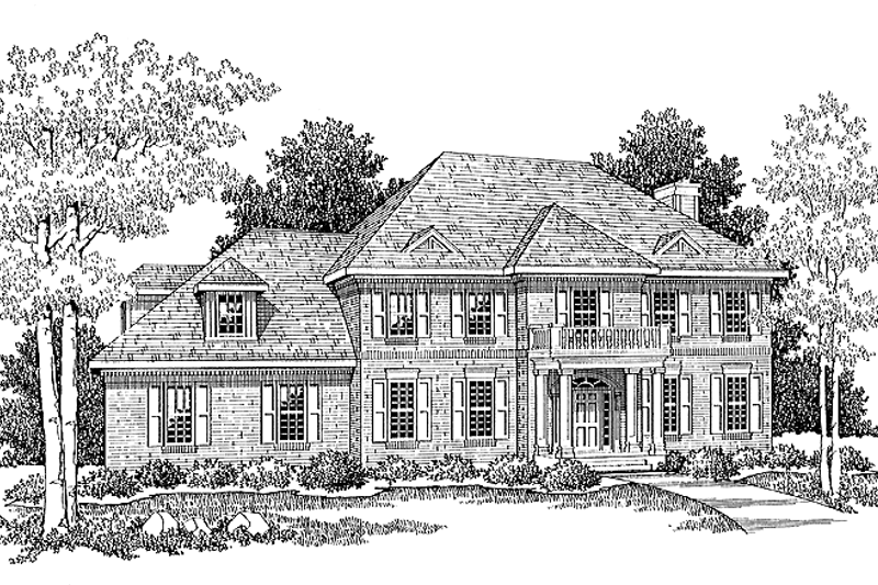 Home Plan - Classical Exterior - Front Elevation Plan #70-1312