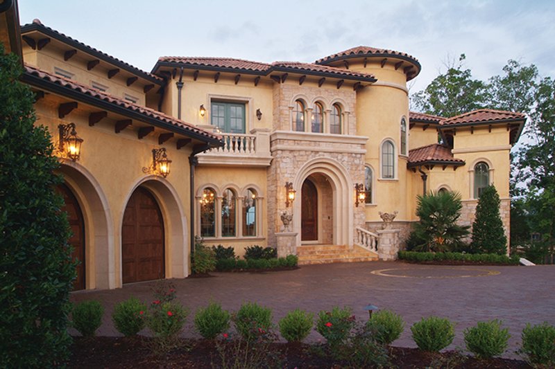 Dream House Plan - Exterior - Front Elevation 5 for Mediterranean House Plan #453-617 - 5 bed, 6 bath