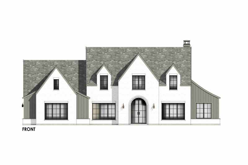 House Plan Design - Exterior - Front Elevation 4 for Tudor House Plan #1096-41 - 4 bed, 4.5 bath