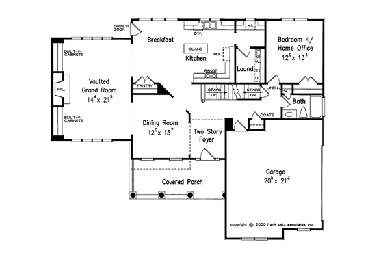 Floor Plan - Main Floor for Country House Plan #927-690 - 5 bed, 3 bath