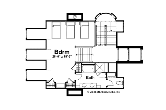 Floor Plan - Upper Floor for Country House Plan #928-166 - 3 bed, 4 bath