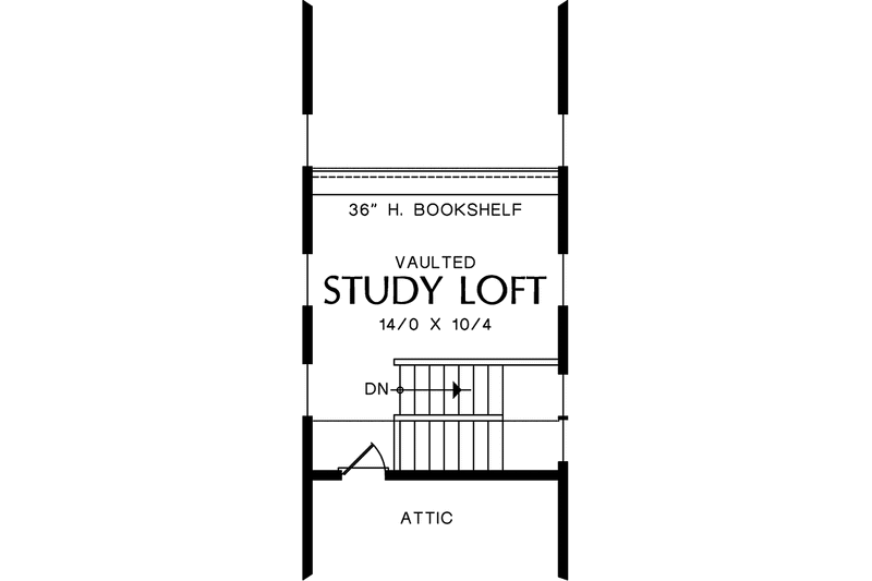 Architectural House Design - Floor Plan - Other Floor for Craftsman House Plan #48-814 - 2 bed, 2 bath