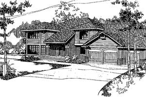 Contemporary Exterior - Front Elevation Plan #60-810