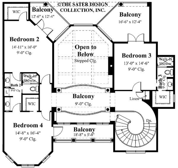 Home Plan - European Floor Plan - Upper Floor Plan #930-348