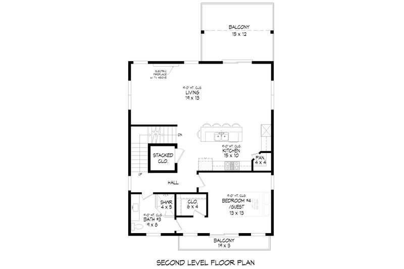 Dream House Plan - Floor Plan - Upper Floor for Country House Plan #932-1460 - 4 bed, 3 bath