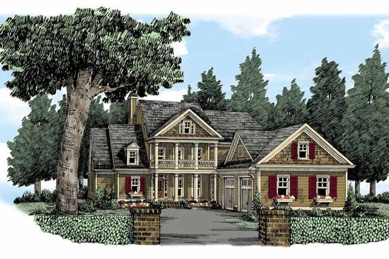 Home Plan - Country Exterior - Front Elevation Plan #927-370