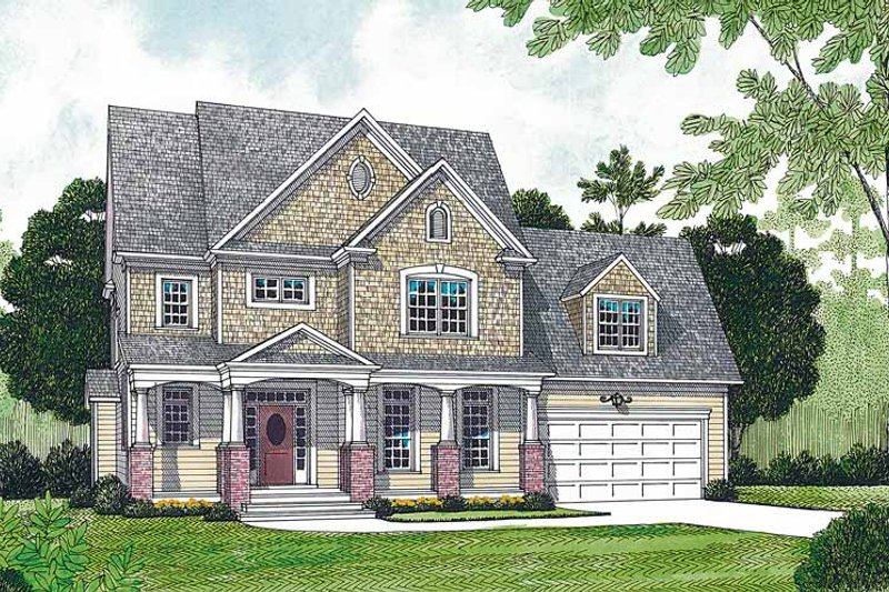 Home Plan - Craftsman Exterior - Front Elevation Plan #453-473