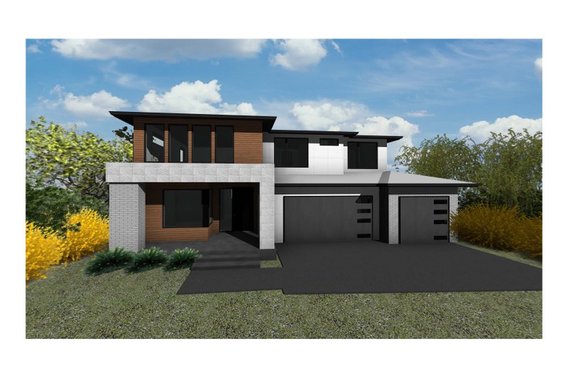 Dream House Plan - Modern Exterior - Front Elevation Plan #1066-134