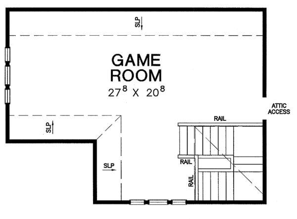 House Blueprint - Country Floor Plan - Upper Floor Plan #472-82