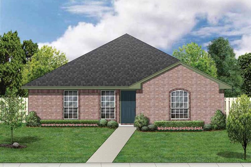 Architectural House Design - Ranch Exterior - Front Elevation Plan #84-661